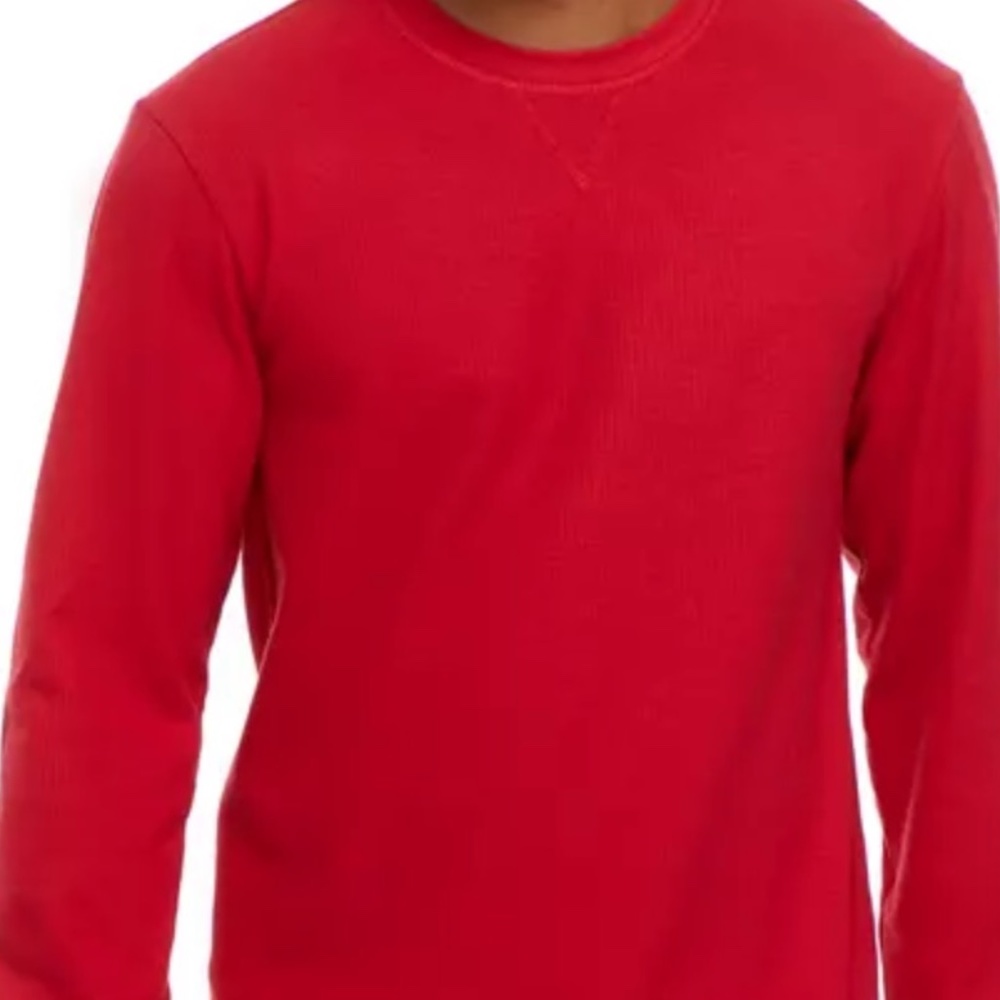 2-PACK SADDLEBRED WAFFLE SHIRT - RED XL